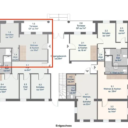 Ferienwohnung Ostseewelle - Villa Sanssouci Apartment